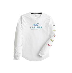 HOLLISTER Tričko 'NA & EMEA'  biela / zmiešané farby