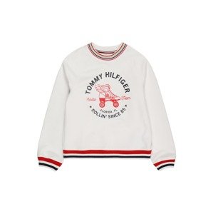 TOMMY HILFIGER Sweatshirt 'Skate Team'  biela / červená / čierna