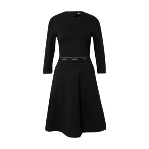 Calvin Klein Šaty 'Milano'  čierna / biela