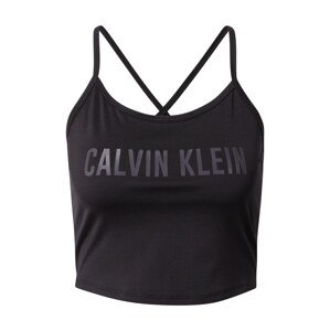Calvin Klein Performance Športový top  čierna / sivá