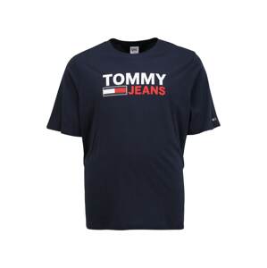 Tommy Jeans Plus Tričko  námornícka modrá / biela / grenadínová