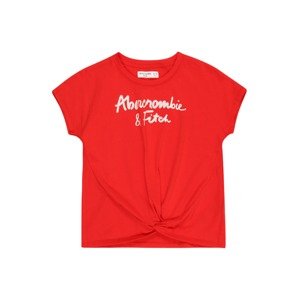 Abercrombie & Fitch Tričko  červená / biela