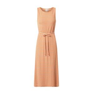 ICHI Letné šaty  biela / pastelovo oranžová