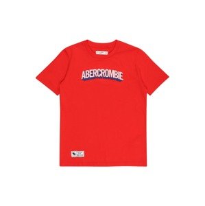 Abercrombie & Fitch Tričko 'SUPERMAN'  červená / námornícka modrá / svetlosivá