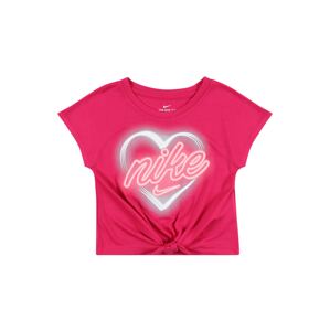 NIKE Funkčné tričko 'HEART GLOW IN THE DARK'  neónovo ružová / brusnicová
