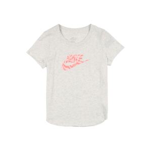 Nike Sportswear Tričko  sivá melírovaná / ružová / ružová