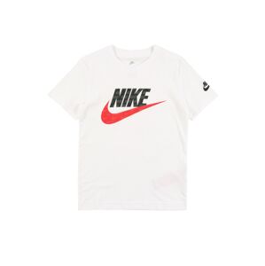 Nike Sportswear Tričko 'NOW YOU SEE ME'  biela / svetločervená / čierna