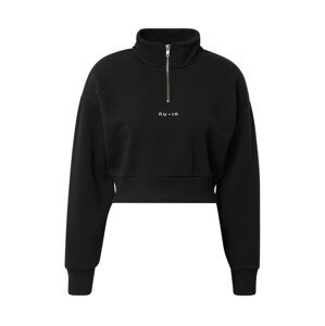 NU-IN ACTIVE Sweatshirt  čierna / biela
