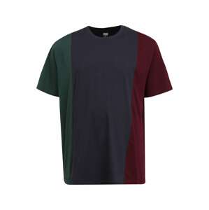 Urban Classics Shirt  tmavozelená / modrofialová / krvavo červená