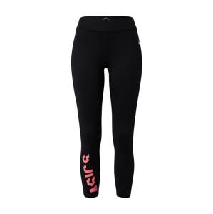 ASICS Športové nohavice  čierna / ružová