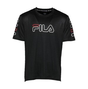 FILA T-Shirt 'ERMIN'  čierna / biela / červená