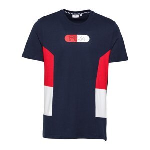 FILA Funkčné tričko 'JALEN'  biela / tmavomodrá / svetločervená