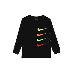 Nike Sportswear Tričko  čierna / žltá / oranžová / svetlozelená / červená