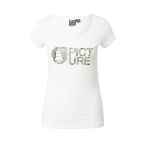 Picture Organic Clothing Funkčné tričko  biela / sivá