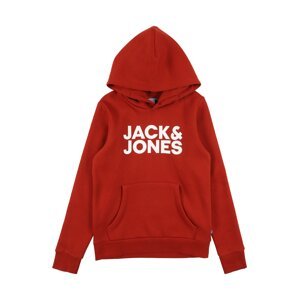 Jack & Jones Junior Mikina  červená / biela