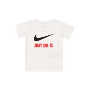 Nike Sportswear Tričko 'SWOOSH'  červená / čierna / biela
