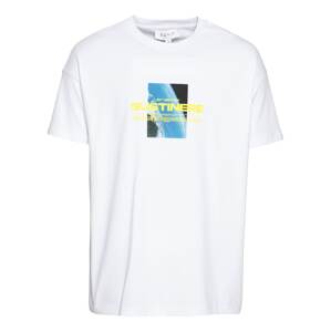 NU-IN T-Shirt 'Sustinere'  biela / svetlomodrá / žltá / čierna