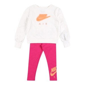 Nike Sportswear Set  biela / tmavoružová / oranžová