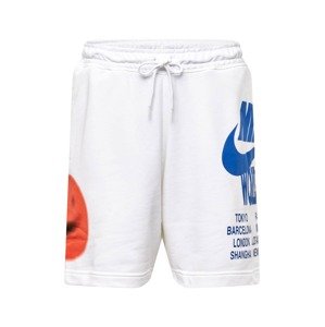 Nike Sportswear Nohavice  biela / kráľovská modrá / červená