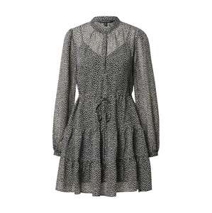 Forever New Košeľové šaty 'DRAWCORD'  sivá / čierna / biela / svetlohnedá