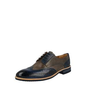 MELVIN & HAMILTON Šnurovacie topánky  sivá / modrá