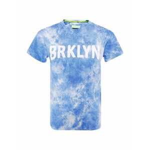 BLUE EFFECT Tričko 'BRKLYN'  modrá / biela / svetlomodrá