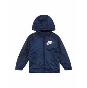 Nike Sportswear Jacke  biela / námornícka modrá