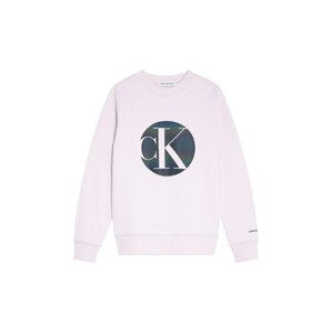 Calvin Klein Jeans Mikina  ružová / tmavomodrá