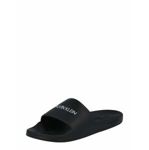 Calvin Klein Swimwear Otvorená obuv 'ONE MOLD SLIDE'  čierna / biela