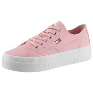 Tommy Jeans Nízke tenisky  ružová / biela / červená / námornícka modrá