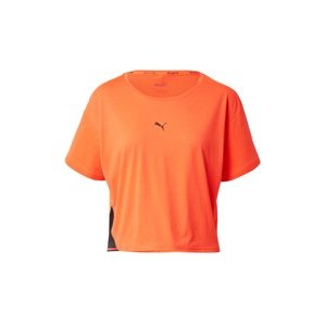 PUMA Funkčné tričko 'Ladapt'  čierna / oranžová