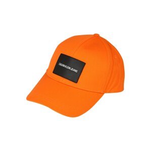Calvin Klein Jeans Čiapka  neónovo oranžová / čierna / biela