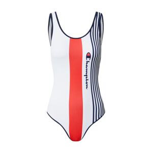 Champion Authentic Athletic Apparel Jednodielne plavky  biela / námornícka modrá / svetločervená