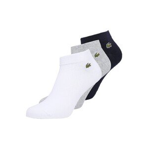 Lacoste Sport Športové ponožky  sivá melírovaná / čierna / biela