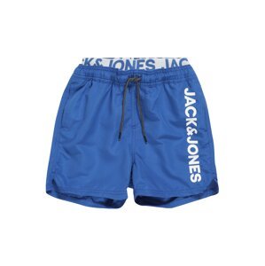 Jack & Jones Junior Plavecké šortky 'Bali'  biela / kráľovská modrá