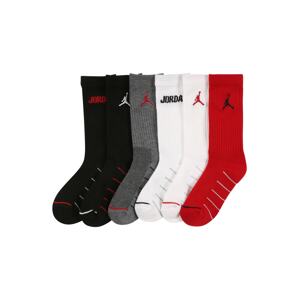 Jordan Ponožky  červená / čierna / biela / sivá