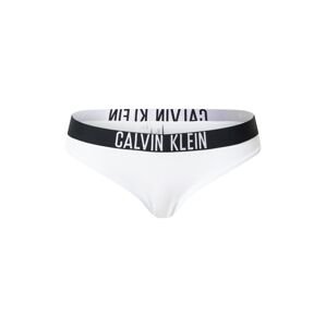 Calvin Klein Swimwear Bikinové nohavičky  biela / čierna