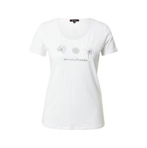 MORE & MORE T-Shirt  biela / strieborná