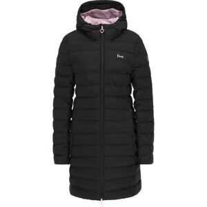 MYMO Zimný kabát  čierna / svetloružová