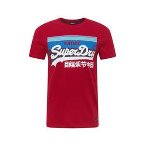 Superdry Tričko 'Cali'  červená / nebesky modrá / svetlomodrá / biela / námornícka modrá
