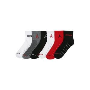 Jordan Ponožky 'LEGEND'  červená / čierna / biela / sivá