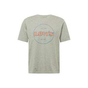 LEVI'S Tričko  sivá / modrá / koralová