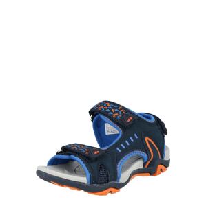 LICO Otvorená obuv 'Gomera'  oranžová / námornícka modrá / kráľovská modrá