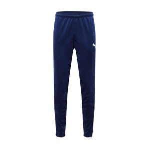 PUMA Športové nohavice 'TeamRise'  námornícka modrá / biela