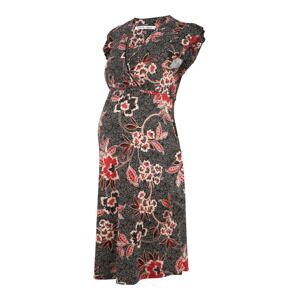 Noppies Letné šaty 'Solagna'  čierna / červená / biela / ružová