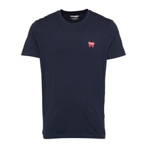 WRANGLER Shirt  námornícka modrá / hrdzavo červená / biela
