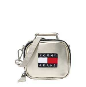 Tommy Jeans Taška cez rameno 'Heritage'  strieborná / námornícka modrá / červená / biela
