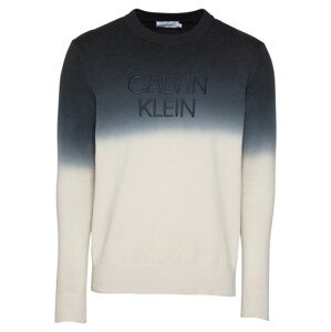 Calvin Klein Sveter  čierna / biela ako vlna