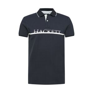 Hackett London Tričko  tmavomodrá / biela