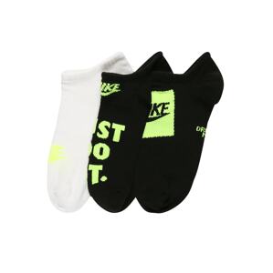 Nike Sportswear Ponožky  žltá / neónovo žltá / čierna / šedobiela